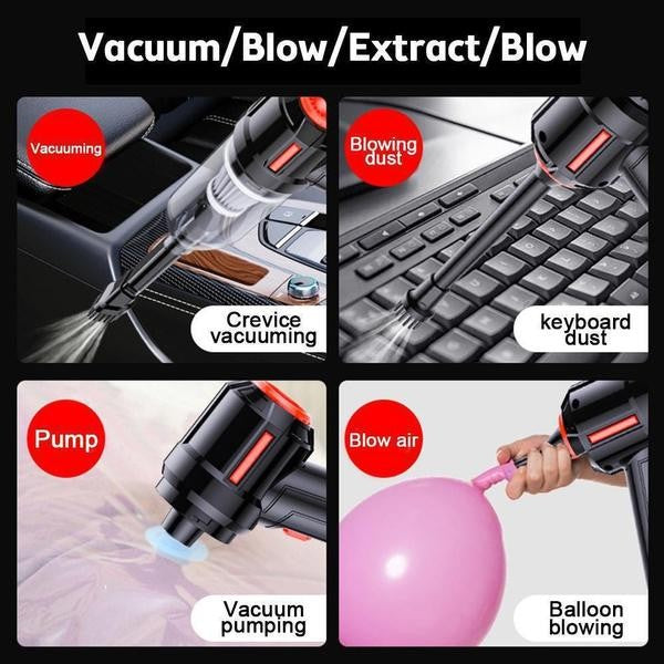 Keyboard Cleaner Kit 3-in-1 Computer Vacuum Cleaner Cordless Compressed Air Duster Rechargeable Car Hoover Handheld Mini Vacuum Keyboard Vacuum
