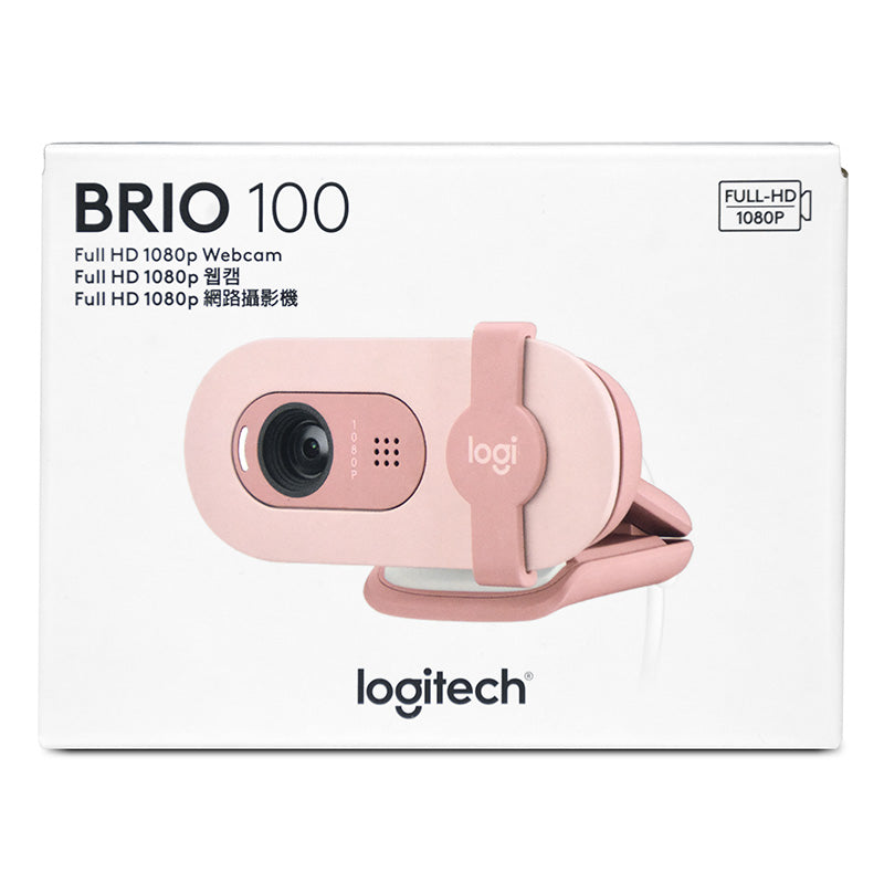 Logitech BRIO 100 1080p FHD Webcam - Rose
