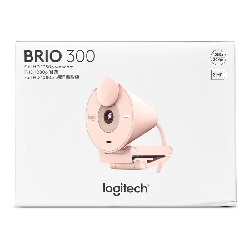 Logitech Brio 300 FHD Webcam - Rose