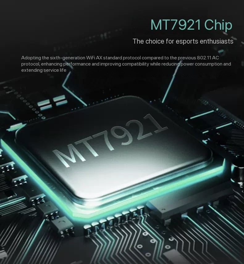 WIFI6 wireless network card, built-in PCIE gigabit 5G dual-band 1800M Bluetooth 2-in-1 receiver