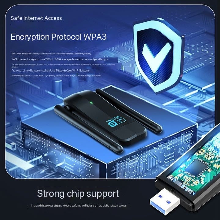 CINFASTusb3.0 wifi6 USB wireless dual-band AX1800M high-speed 5G WiFi receiver