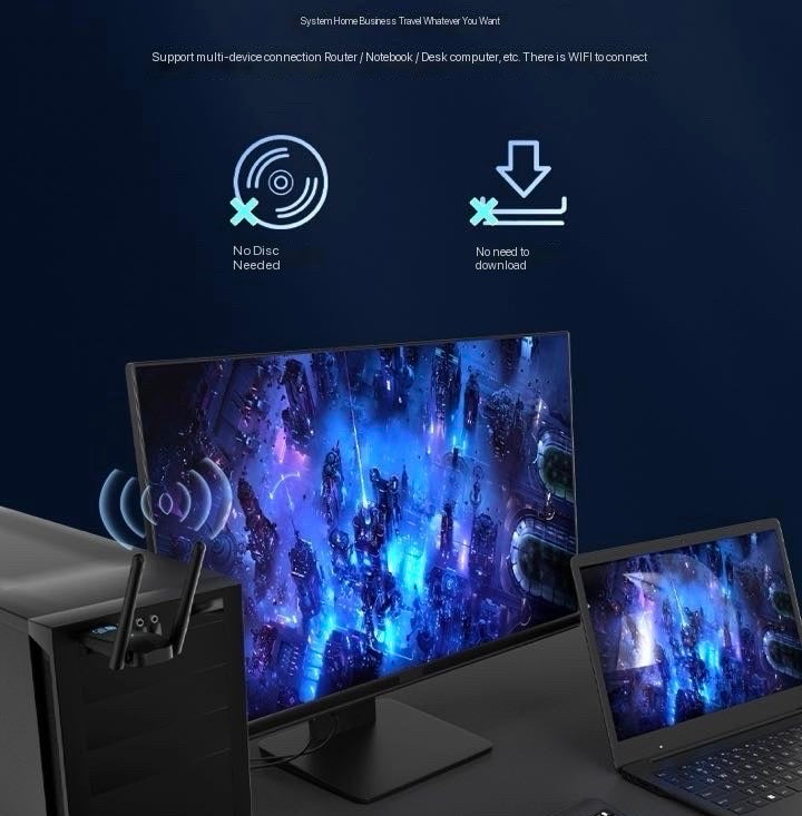 CINFASTusb3.0 wifi6 USB wireless dual-band AX1800M high-speed 5G WiFi receiver