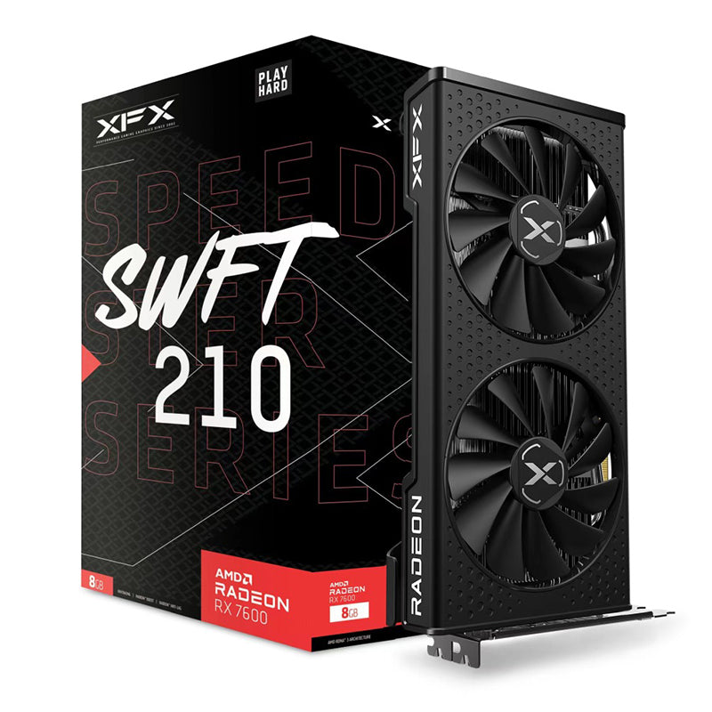 XFX Speedster SWFT 210 AMD Radeon RX 7600 Core Edition 8G Graphics Card
