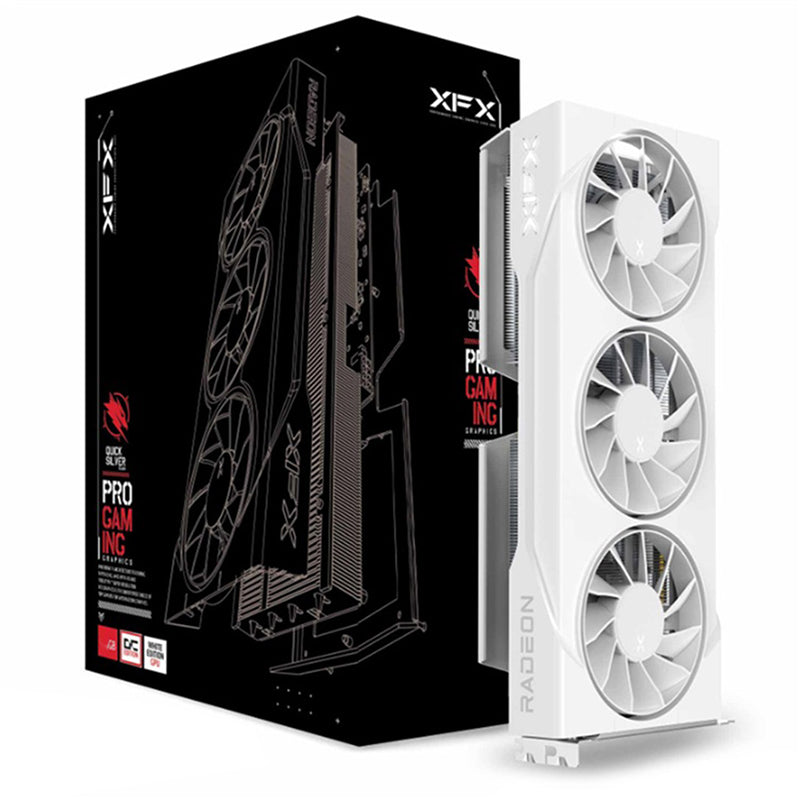 XFX Swift AMD Radeon RX 9060 XT OC White Triple Fan Gaming Edition 16G Graphics Card