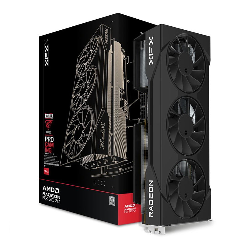 XFX Swift AMD Radeon RX 9070 OC Triple Fan Gaming Edition 16G Graphics Card