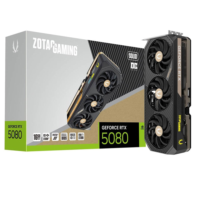 Zotac Gaming GeForce RTX 5080 Solid OC 16GB Graphics Card