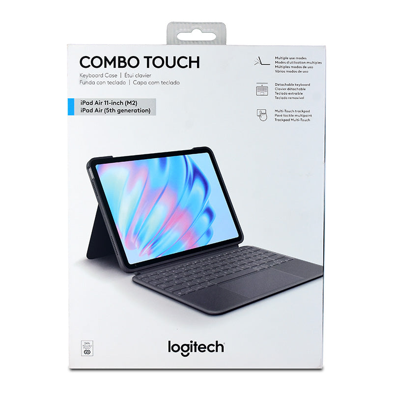 Logitech Combo Touch Keyboard Case for iPad Air 11in - Oxford Grey