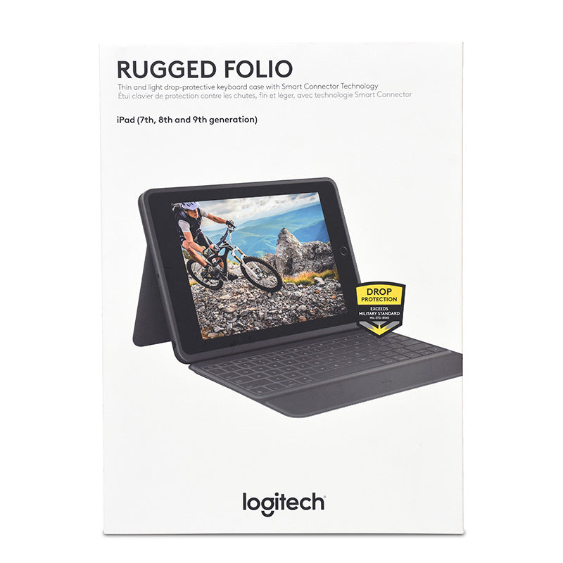 Logitech Rugged Folio Ultra-protective Keyboard Case with Smart Connector for iPad