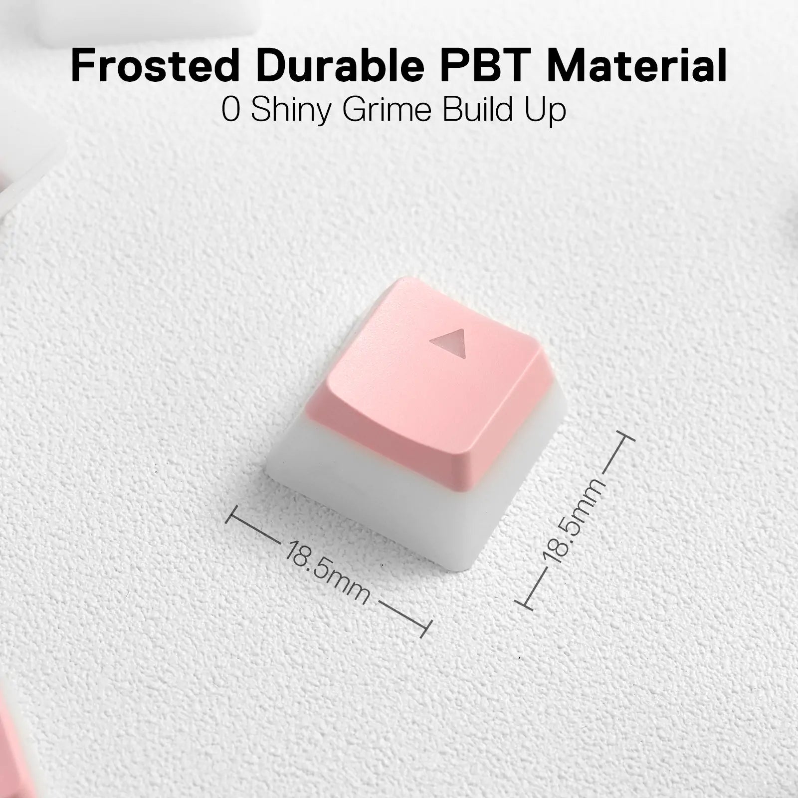 Redragon A130 Pink 104 Keys Doubleshot Pudding PBT Keycaps Set w/Translucent Layer for Mechanical Keyboard, OEM Profile, English (US) ANSI Layout