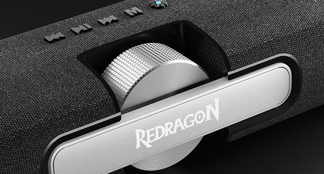 Redragon GS512 Wireless RGB Desktop Speakers, 2.0 PC Computer Stereo Soundbar w/BT 5.0/USB Mode, Max 6W x 2 Rich Sound, Crystal RGB Backlight