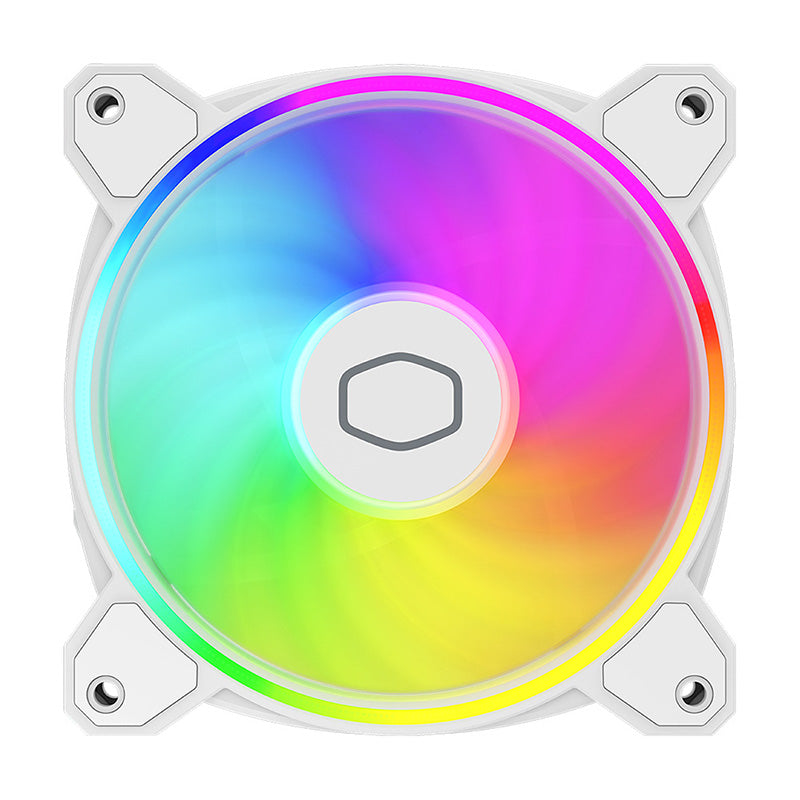 Cooler Master MasterFan MF120 HALO² Dual Loop ARGB PWM Case Fan - White