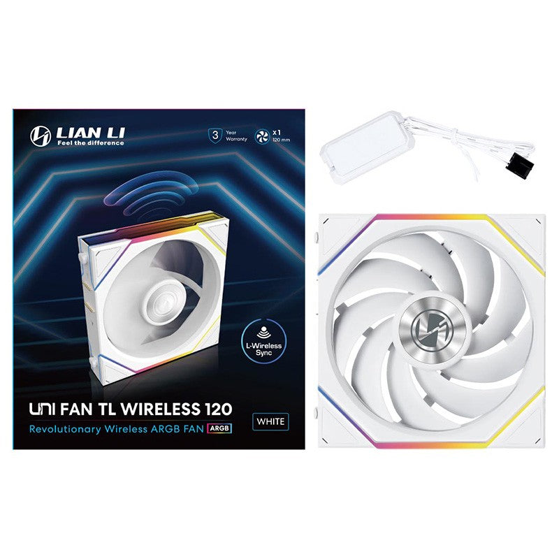 Lian Li Uni Fan TL Wireless 120mm Blade Fan - White