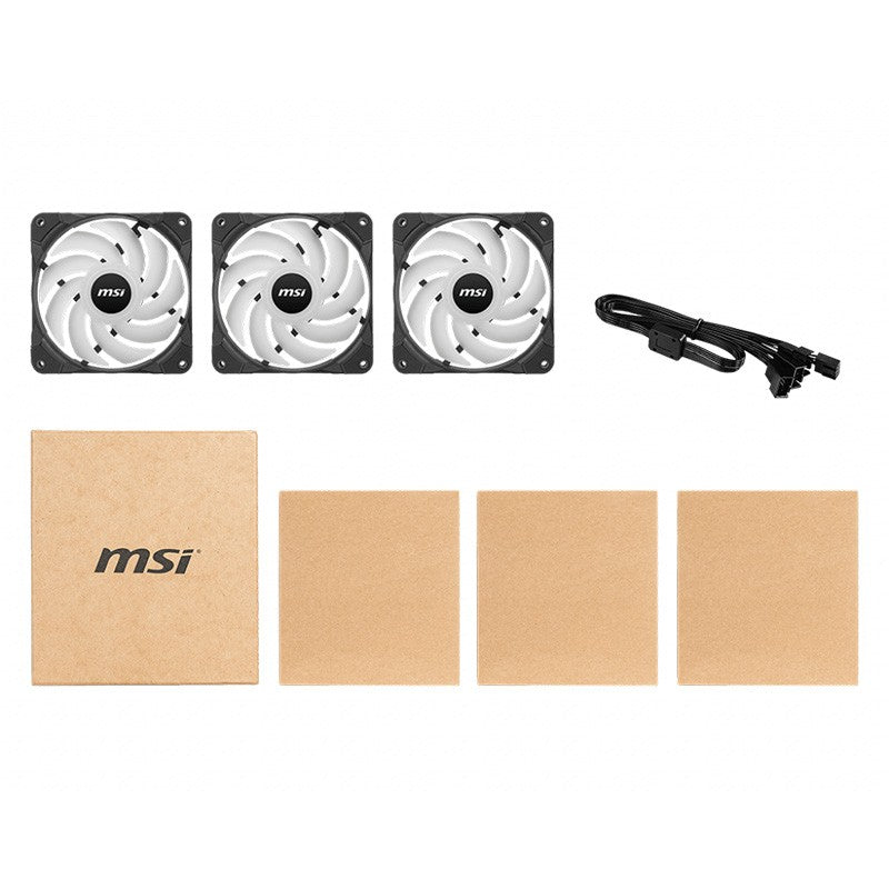 MSI MAG MAX F12A 120mm ARGB Fan - 3 Pack