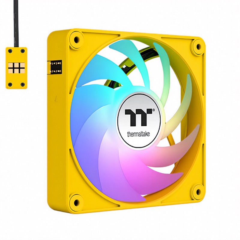 Thermaltake CT120 EX 120mm Standard Blades ARGB 4-Pin PWM Bumblebee Fan - 3 Pack