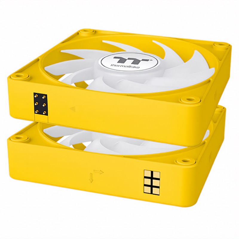 Thermaltake CT120 EX 120mm Standard Blades ARGB 4-Pin PWM Bumblebee Fan - 3 Pack