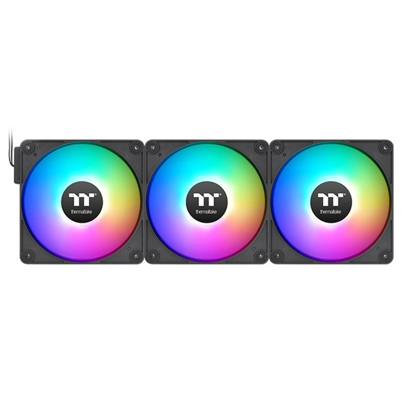 Thermaltake CT120 EX 120mm Standard Blades ARGB Black 4-Pin PWM Fan - 3 Pack