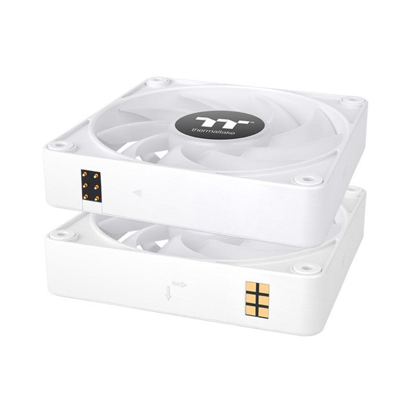 Thermaltake CT120 EX 120mm Standard Blades ARGB Snow 4-Pin PWM Fan - 3 Pack