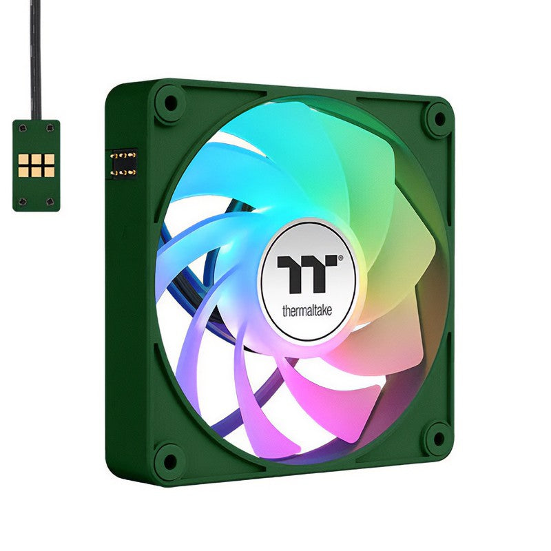 Thermaltake CT120 EX Reverse Blades 120mm ARGB Racing Green PWM Fan - 3 Pack