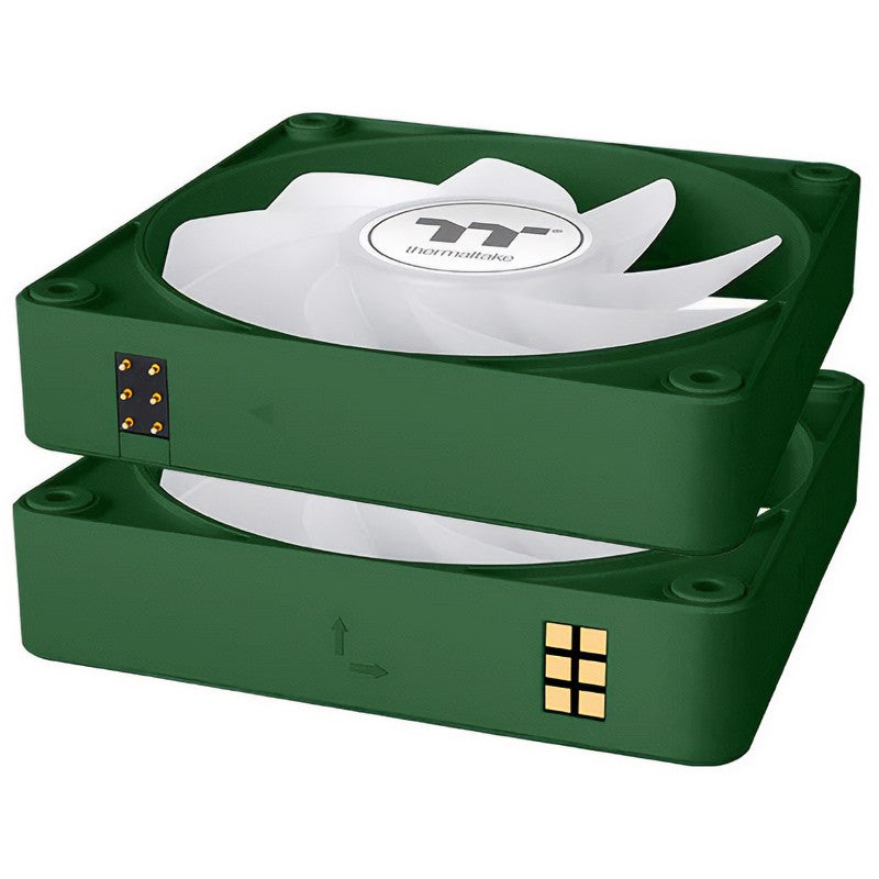 Thermaltake CT120 EX Reverse Blades 120mm ARGB Racing Green PWM Fan - 3 Pack