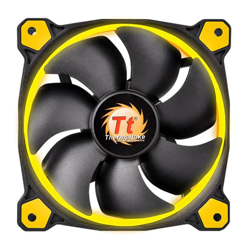 Thermaltake Riing 12 High Static Pressure 120mm Yellow LED Fan