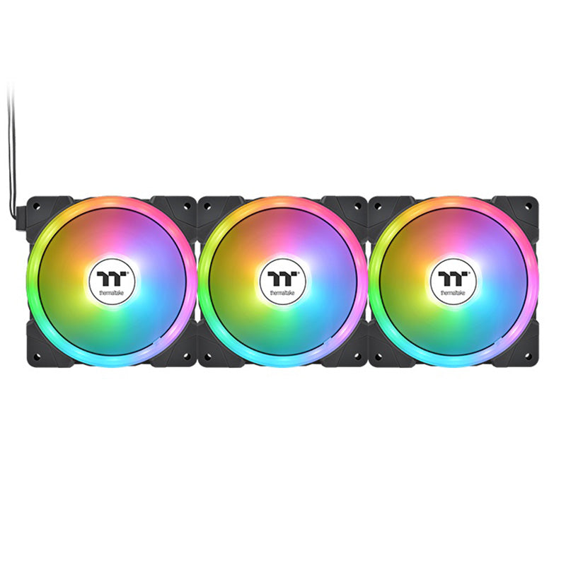 Thermaltake SWAFAN EX12 120mm ARGB Black PWM Fan - 3 Pack