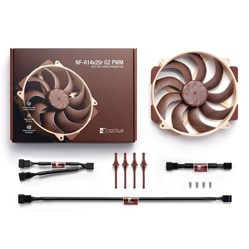 Noctua NF-A14x25r G2 140mm 4-Pin PWM Fan