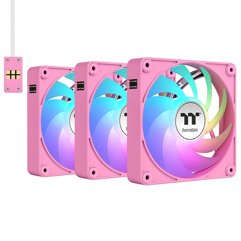 Thermaltake CT140 EX ARGB Standard Blades 140mm PWM Pink Fan - 3 Pack