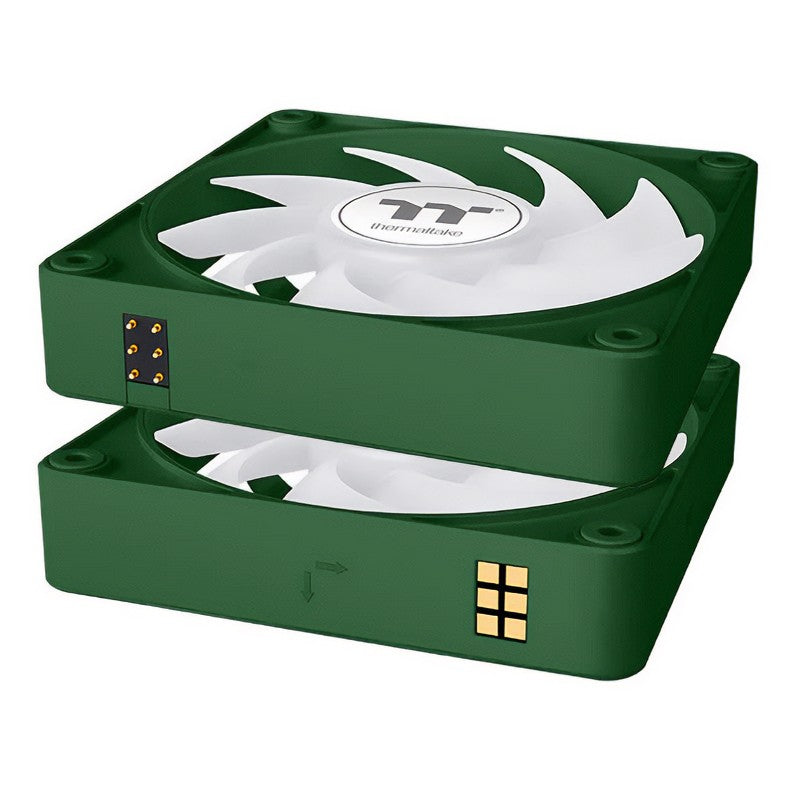 Thermaltake CT140 EX ARGB Standard Blades 140mm PWM Racing Green Fan - 3 Pack