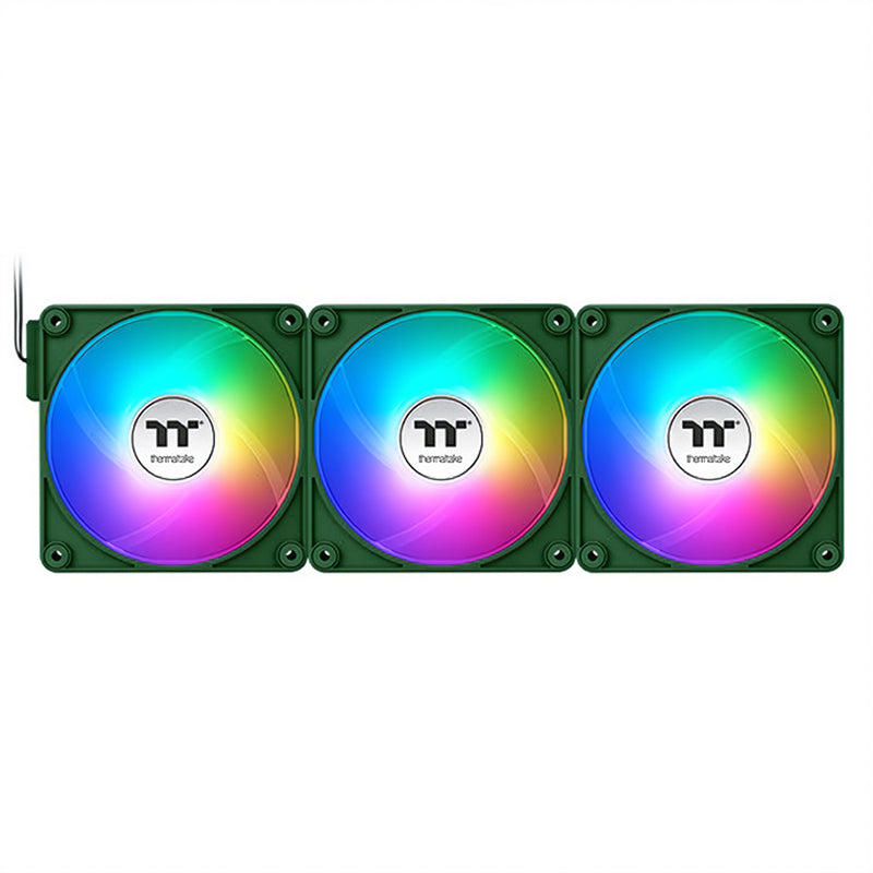 Thermaltake CT140 EX Reverse Blades ARGB 140mm PWM Racing Green Fan - 3 Pack