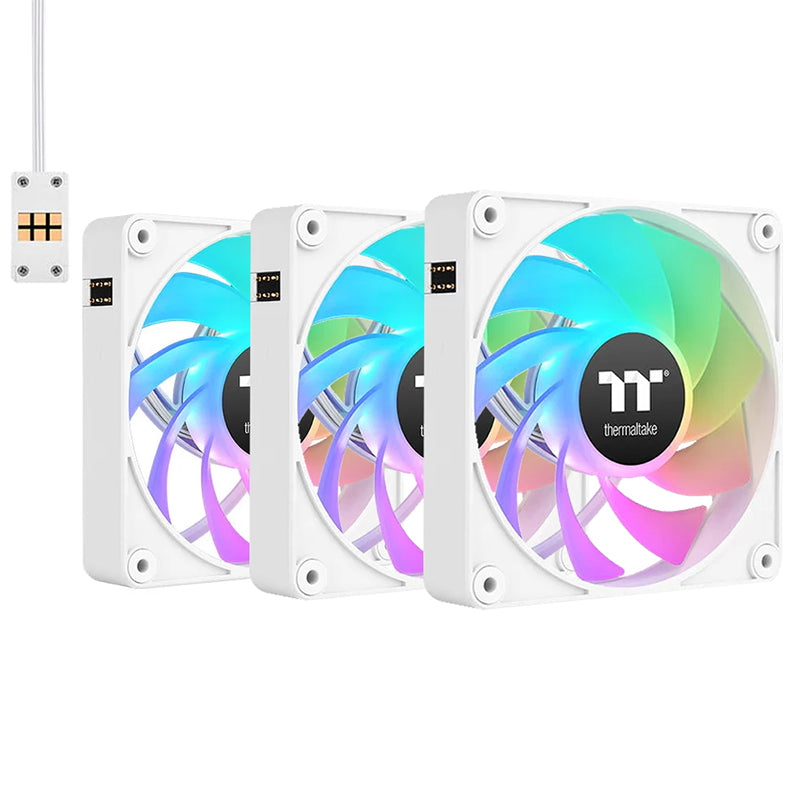 Thermaltake CT140 EX Reverse Blades ARGB 140mm PWM White Fan - 3 Pack