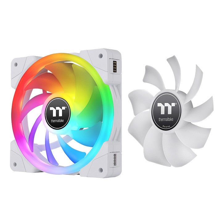 Thermaltake SWAFAN EX14 140mm RGB PWM Magnetic Cooling Fan 3 Pack - White