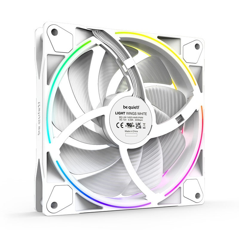 be quiet! Light Wings 140mm White PWM High Speed Fan - 3 Pack
