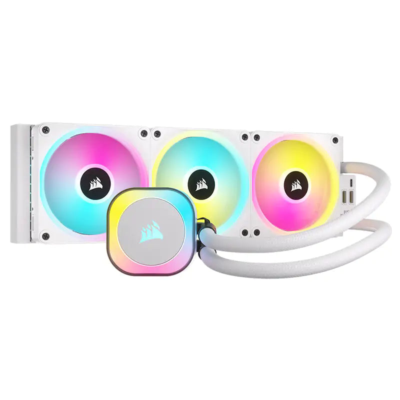 Corsair iCUE Link H150i RGB AIO Liquid CPU Cooler - White