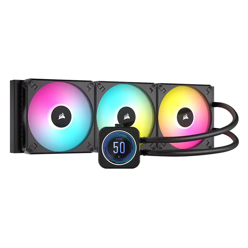 Corsair iCUE H170i ELITE LCD XT 420mm RGB AIO Black Liquid CPU Cooler