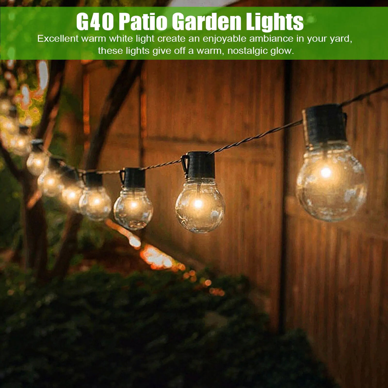 Solar Outdoor Light String 5M 20LED Bulb LED Transparent Ball Night Light IP55 Waterproof Camping Atmosphere Tent Light Christmas Day Decoration Light