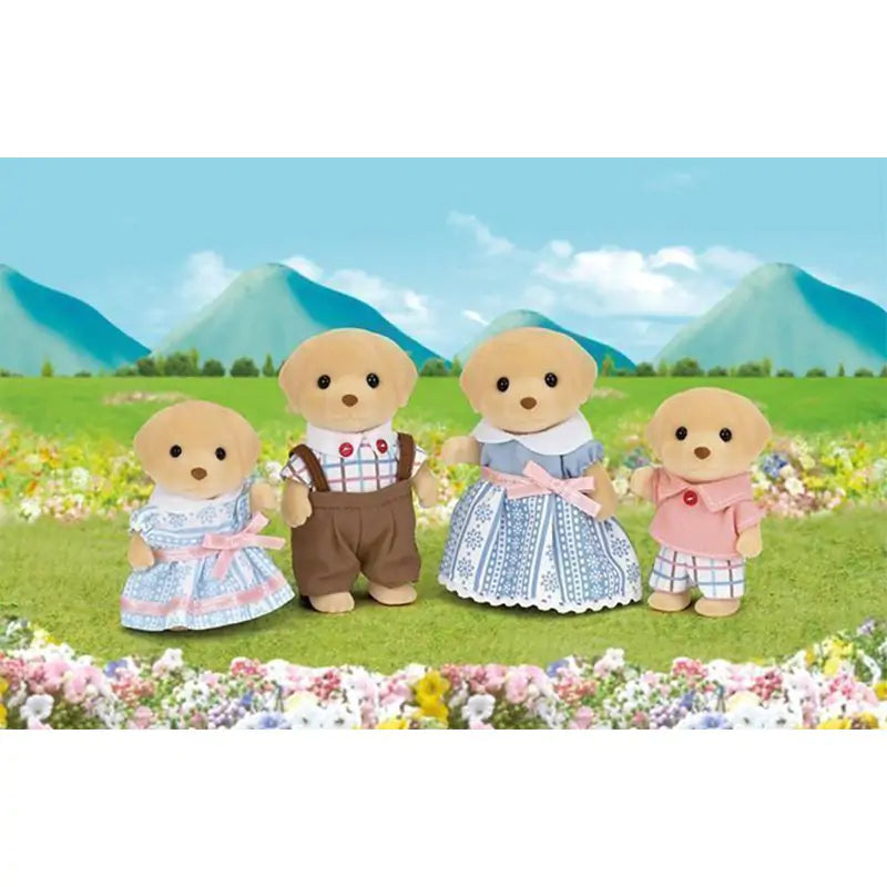 Sylvanian Familes Yellow Labrador Family