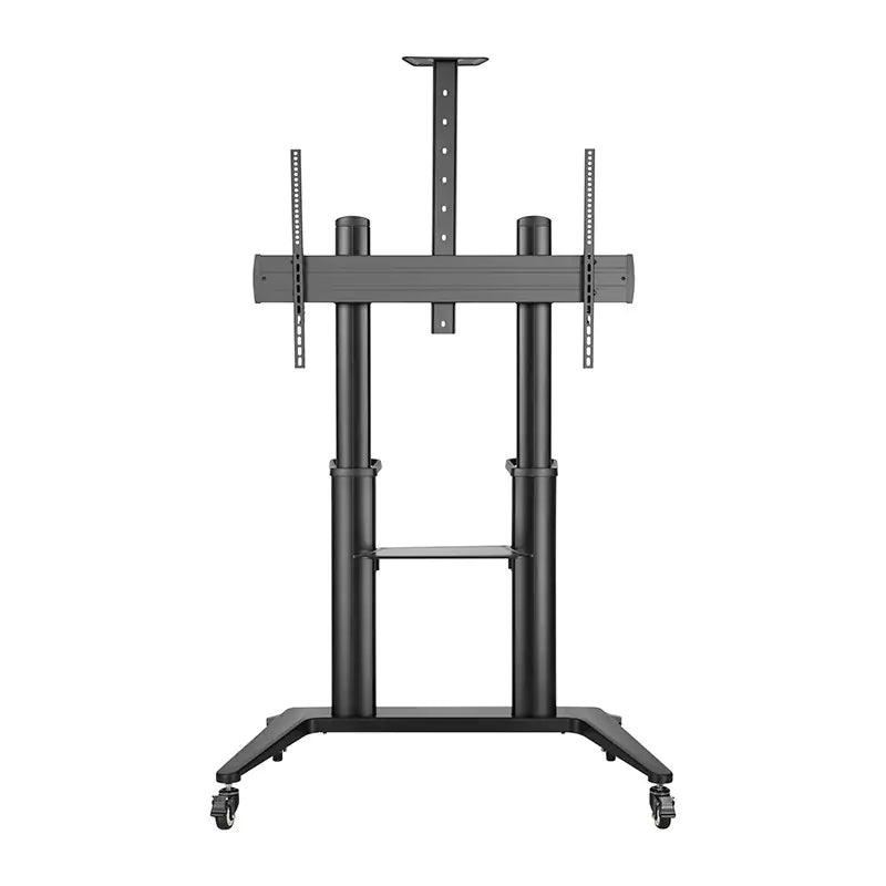 Brateck Ultra-Modern Large Screen Aluminum TV Cart for up to 140kg 70in to 120in Monitors