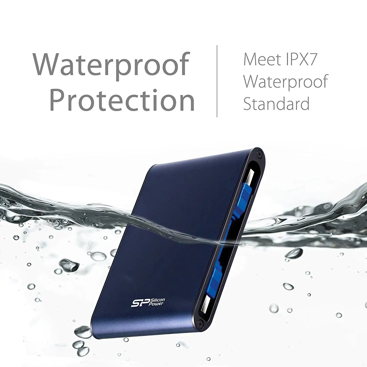Silicon Power 2TB A80 Rugged Shock, Water, Pressureproof Portable External Hard Drive USB 3.0 For PC,MAC,XBOX,PS4,PS5