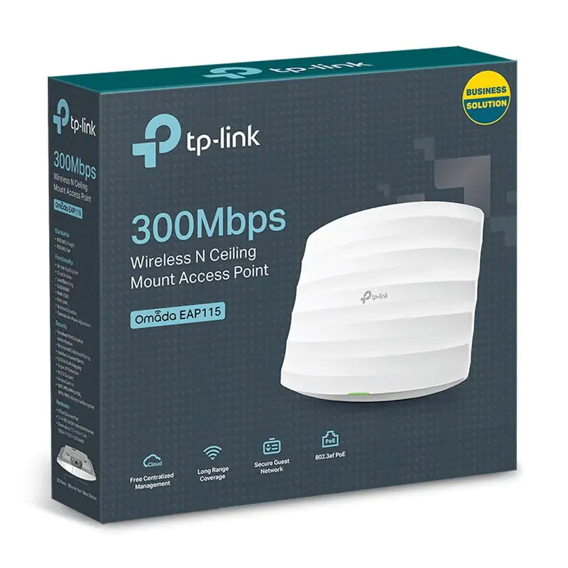 TP-Link EAP115 300Mbps POE Wireless N Ceiling Mount Access Point