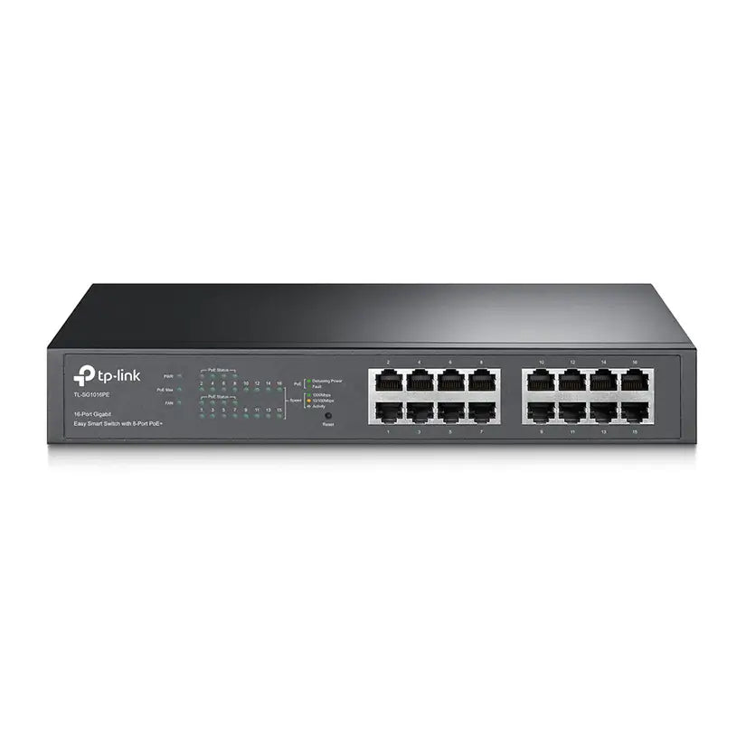 TP-Link 16-Port Gigabit Desktop/Rackmount Switch with 8-Port PoE+