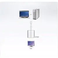 Aten VC920-AT Mini DisplayPort(M) to VGA(F) Adapter