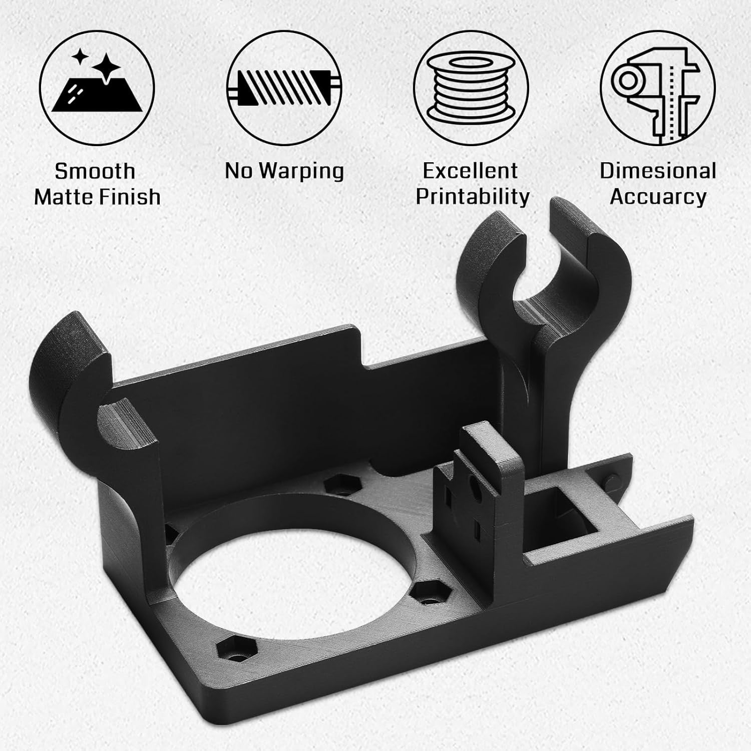 SainSmart ePA12-CF Carbon Fiber Nylon Filament 1.75mm, 0.5kg , Dimensional Accuracy +/- 0.05 mm, Black