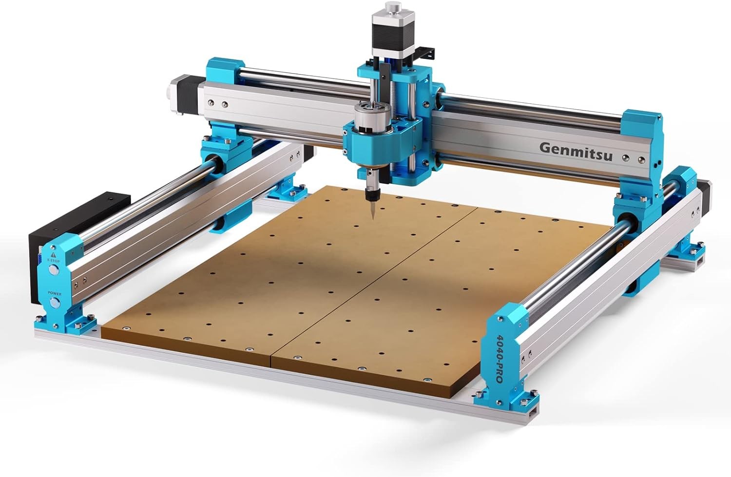 Genmitsu Threaded Inserts MDF Spoilboard for Genmitsu 4040-PRO CNC Machine, Two Pieces, Size for Single Piece 23.26” x 8.66” x 0.59", M6 Holes
