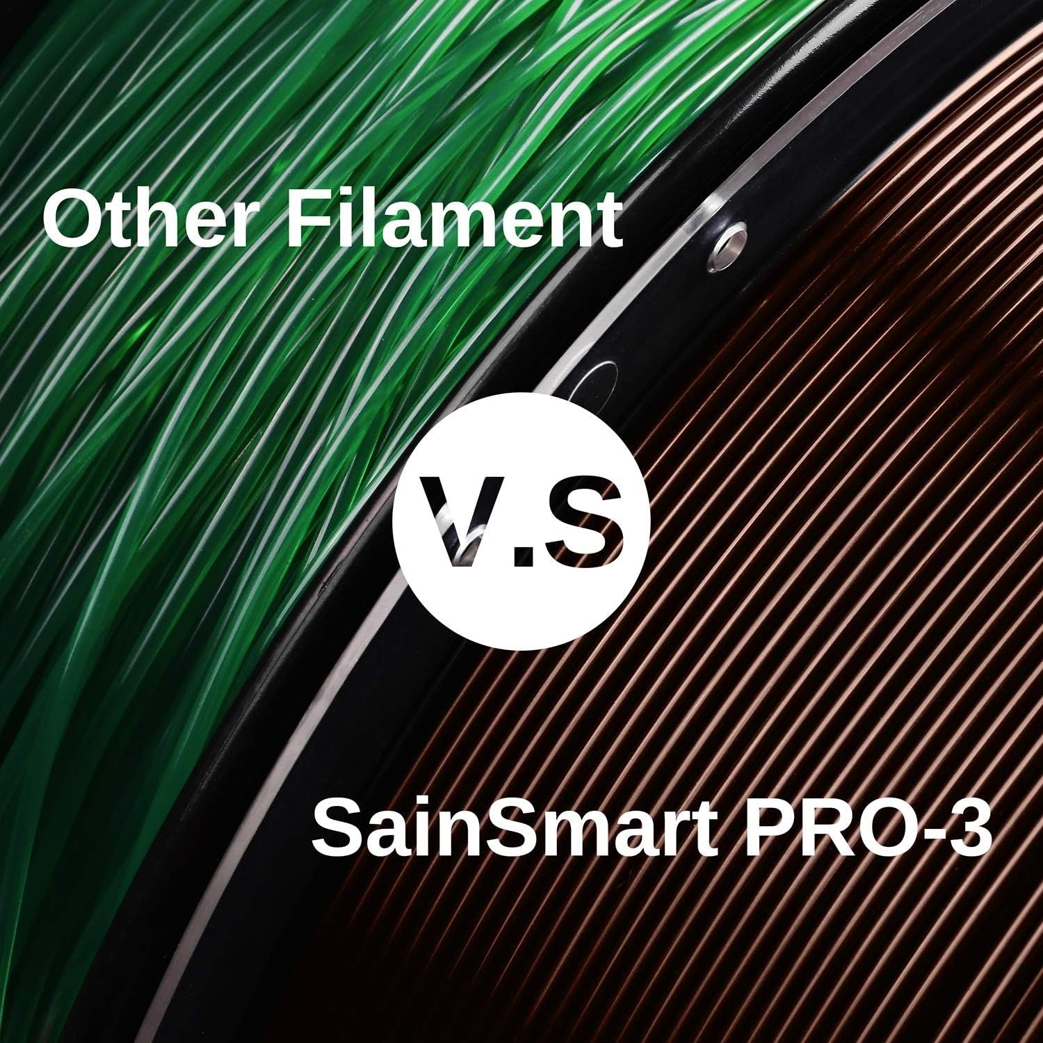 SainSmart PRO-3 Tangle-Free Premium PETG Filament 1.75mm Skin Tone Filament for 3D Printing,Dark Brown,Model Figures and Prosthetics Printing