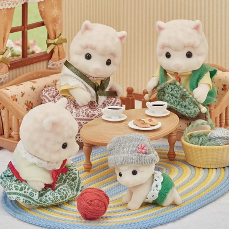 Sylvanian Families Woolly Alpaca Family