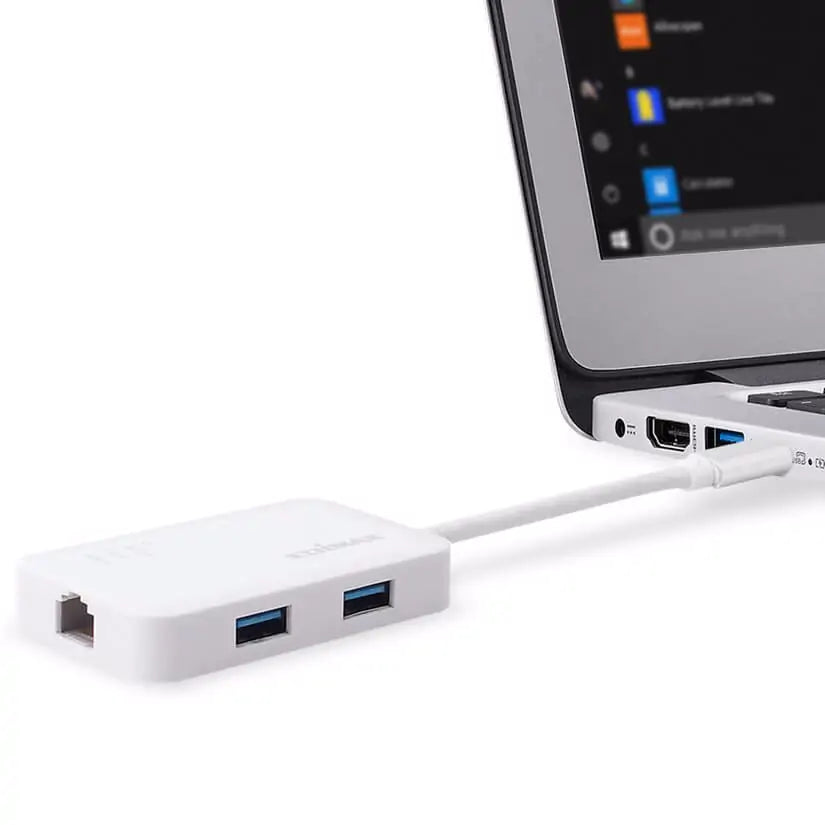 Edimax USB-C to 3-Port 3.0 Gigabit Ethernet Hub