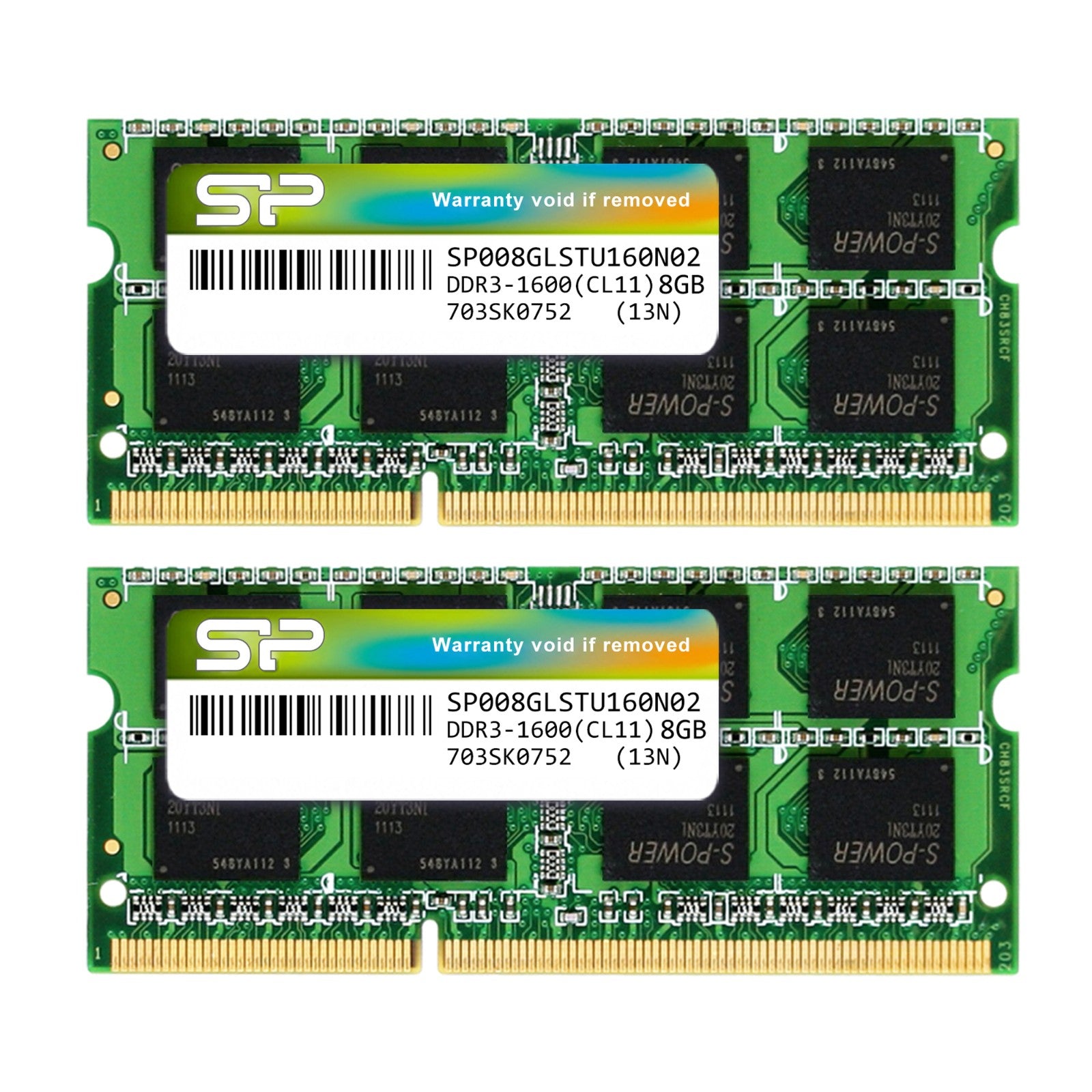 Silicon Power 16GB  SP016GLSTU160N22 DDR3L 1600MHz PC3-12800 1.35V CL11 SODIMM RAM