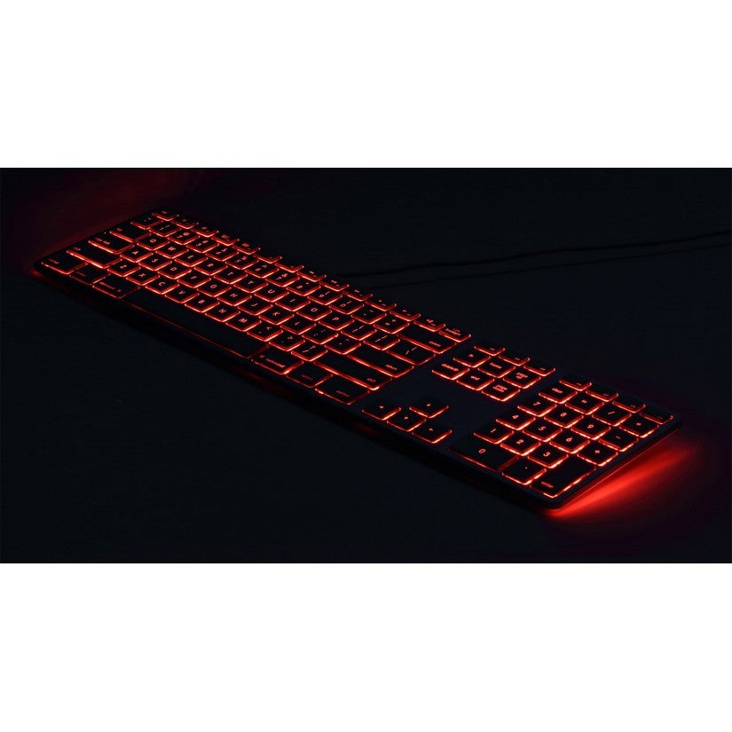 Matias Wired Aluminium RGB Backlit Keyboard for Mac - Silver
