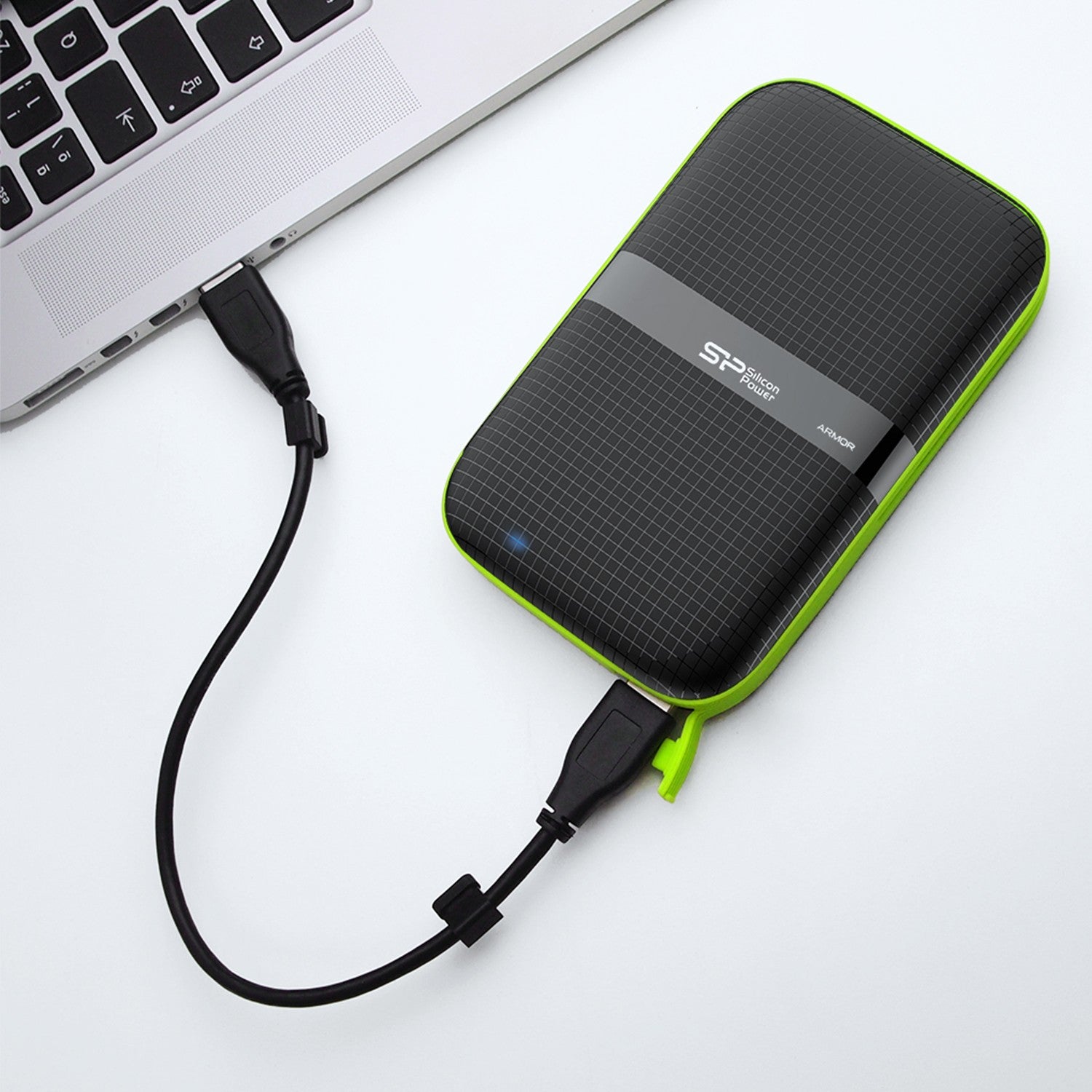 Silicon Power 4TB Armor A60 Rugged Shockproof & Water resistant Portable External Hard Drive USB 3.0 For PC,MAC,XBOX,PS4,PS5 - Green