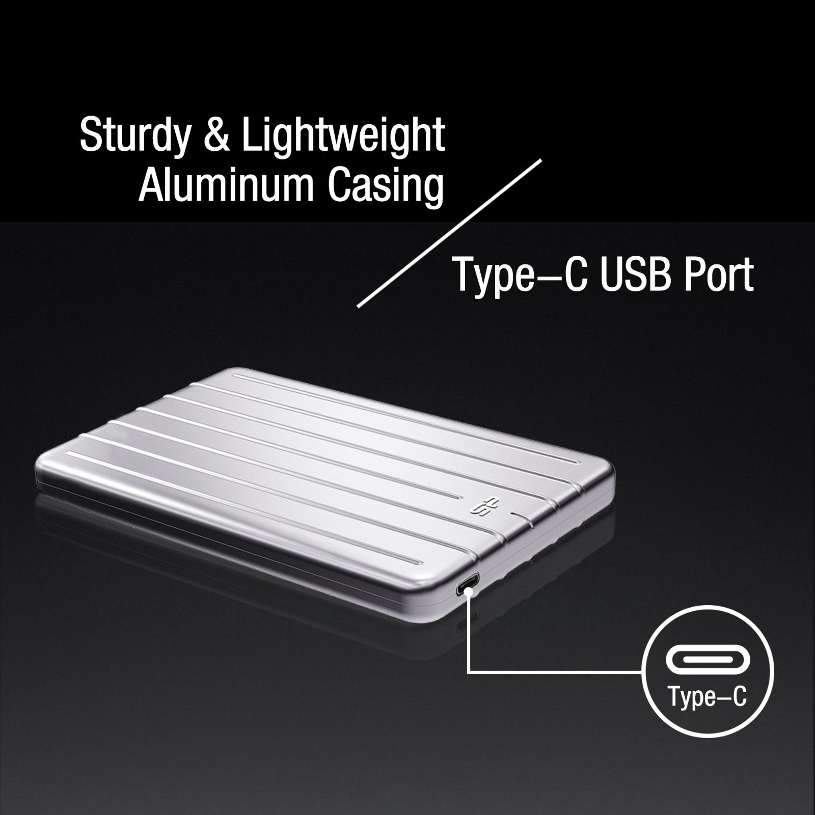 Silicon Power 1TB A75 Scratch Resistant & Waterproof USB C External Hard Drive For PC,MAC,XBOX,PS4,PS5